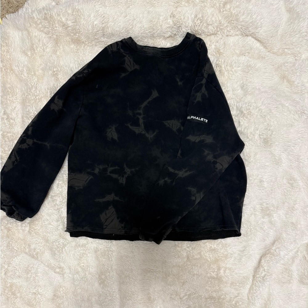 Alphalete Charcoal Tie-Dye Pullover